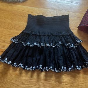 Aqua smocked skirt lightly worn